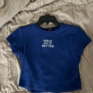 Forever 21 Blue Short Sleeve Tee